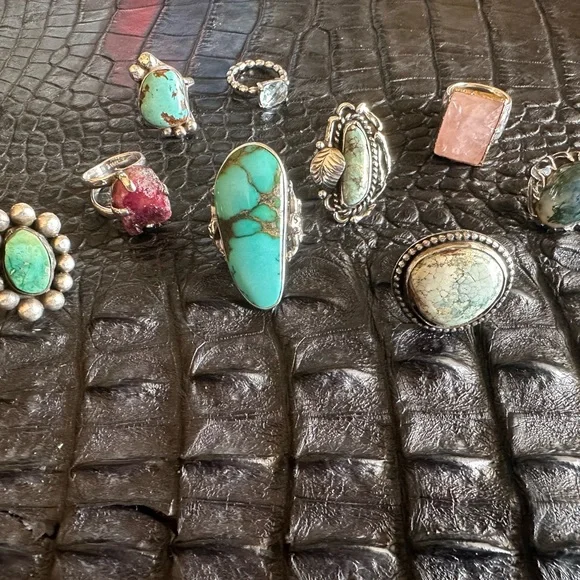 Pandora Sterling and Blue Topaz Ring - Picture 6 of 6